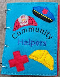 Quiet Book Toddler - Community Helpers -  Occupations- mix and match - interactive flip book - educational - gift for children -   learning (ONLINE ORDER ONLY)