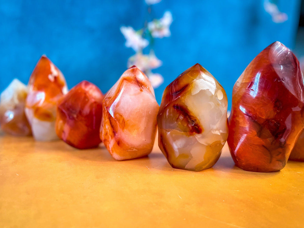 BEAUTIFUL Carnelian Crystal Flames (ONLINE ORDER ONLY)