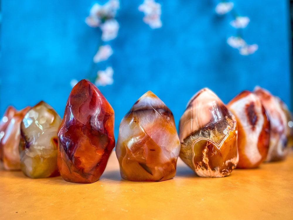 BEAUTIFUL Carnelian Crystal Flames (ONLINE ORDER ONLY)