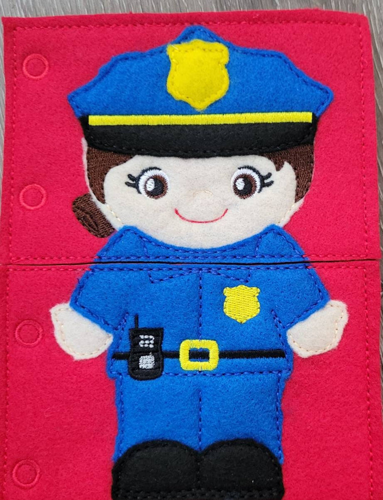 Quiet Book Toddler - Community Helpers -  Occupations- mix and match - interactive flip book - educational - gift for children -   learning (ONLINE ORDER ONLY)