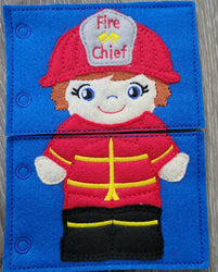 Quiet Book Toddler - Community Helpers -  Occupations- mix and match - interactive flip book - educational - gift for children -   learning (ONLINE ORDER ONLY)