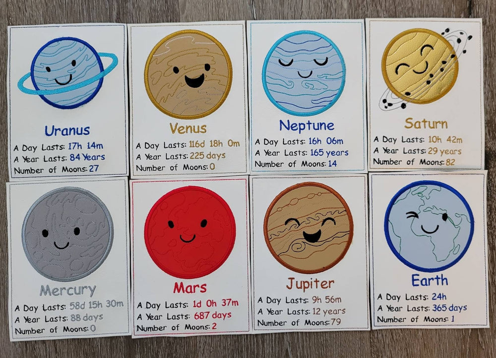 Planet Flash Cards - Outer Space Facts - Teaching Tool - Classroom - Homeschool - Montessori - Educational (ONLINE ORDER ONLY)