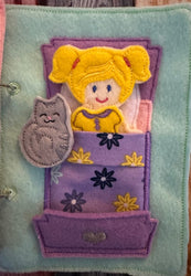 Felt Dollhouse Quiet Book - Toddler Quiet Activity Toy - Educational Gift For Girls - Learning Toy - Unpaper Doll (ONLINE ORDER ONLY)