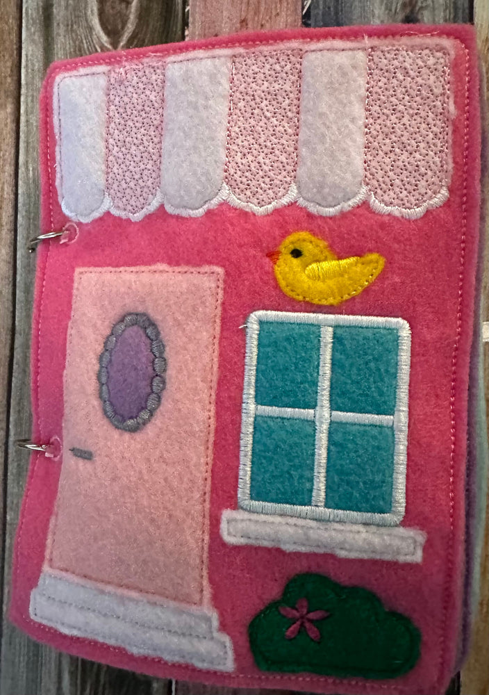 Felt Dollhouse Quiet Book - Toddler Quiet Activity Toy - Educational Gift For Girls - Learning Toy - Unpaper Doll (ONLINE ORDER ONLY)