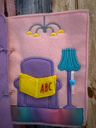 Felt Dollhouse Quiet Book - Toddler Quiet Activity Toy - Educational Gift For Girls - Learning Toy - Unpaper Doll (ONLINE ORDER ONLY)