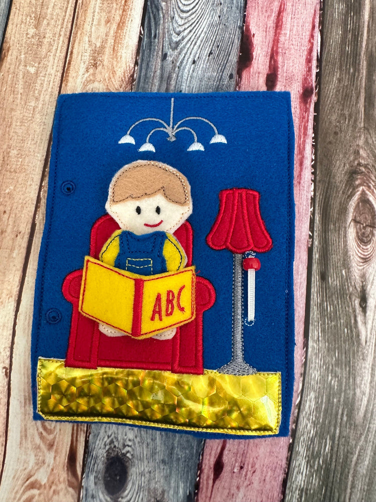 Portable Felt Dollhouse Quiet Book - Toddler Quiet Activity Toy - Educational Gift For Boys and Girls - Learning Toy - Unpaper Doll (ONLINE ORDER ONLY)