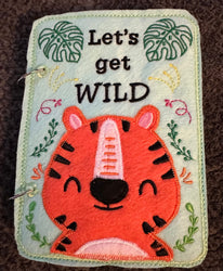 Jungle Animal Toddler Quiet Book - Busy Book - Zoo Animal Activity Book - Gift for Toddler - Animal Finger Puppets - Educational Quiet Book (ONLINE ORDER ONLY)