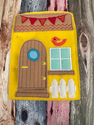 Portable Felt Dollhouse Quiet Book - Toddler Quiet Activity Toy - Educational Gift For Boys and Girls - Learning Toy - Unpaper Doll (ONLINE ORDER ONLY)