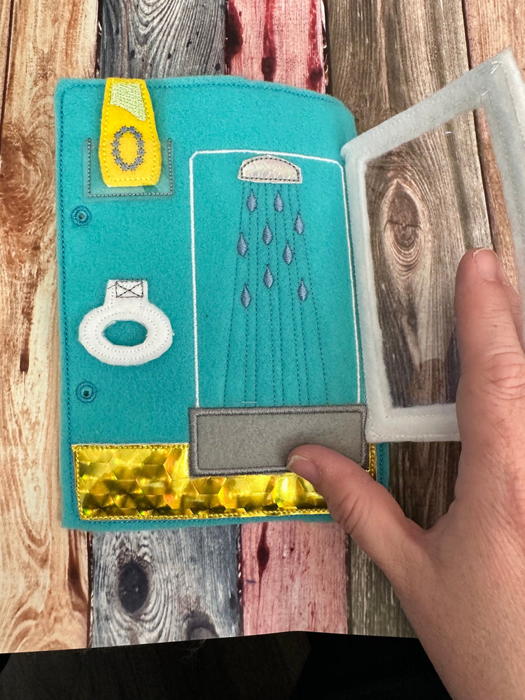 Portable Felt Dollhouse Quiet Book - Toddler Quiet Activity Toy - Educational Gift For Boys and Girls - Learning Toy - Unpaper Doll (ONLINE ORDER ONLY)