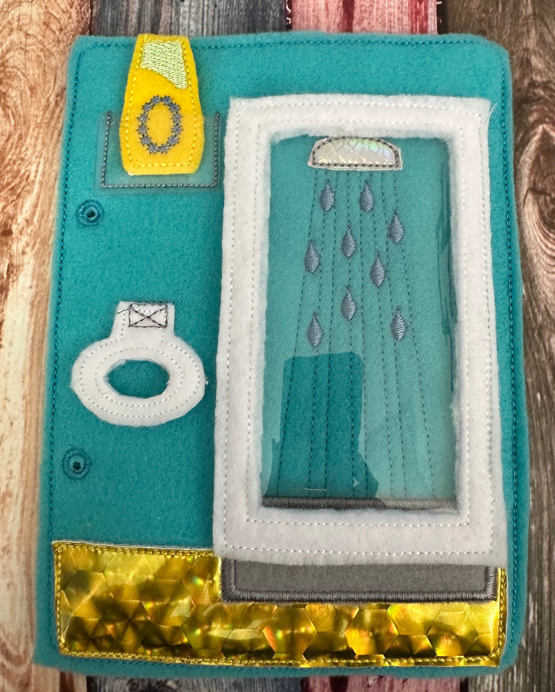 Portable Felt Dollhouse Quiet Book - Toddler Quiet Activity Toy - Educational Gift For Boys and Girls - Learning Toy - Unpaper Doll (ONLINE ORDER ONLY)