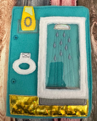 Portable Felt Dollhouse Quiet Book - Toddler Quiet Activity Toy - Educational Gift For Boys and Girls - Learning Toy - Unpaper Doll (ONLINE ORDER ONLY)