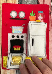 Portable Felt Dollhouse Quiet Book - Toddler Quiet Activity Toy - Educational Gift For Boys and Girls - Learning Toy - Unpaper Doll (ONLINE ORDER ONLY)