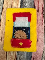 Portable Felt Dollhouse Quiet Book - Toddler Quiet Activity Toy - Educational Gift For Boys and Girls - Learning Toy - Unpaper Doll (ONLINE ORDER ONLY)