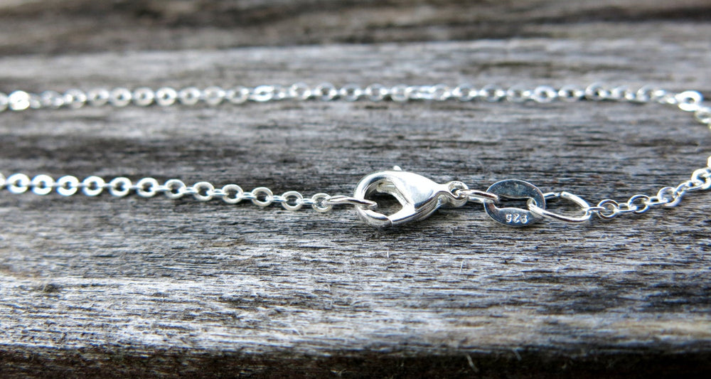 18" - 925 Sterling Silver Filled Necklace Chain - Dainty Fine - 18" - 18 Inch - Lobster Claw Clasp - .925 Stamped - Cable Chain - Silver fill (ONLINE ORDER ONLY)