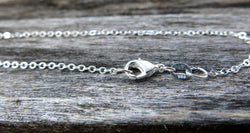 18" - 925 Sterling Silver Filled Necklace Chain - Dainty Fine - 18" - 18 Inch - Lobster Claw Clasp - .925 Stamped - Cable Chain - Silver fill (ONLINE ORDER ONLY)