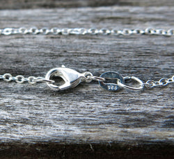 20" - 925 Sterling Silver Filled Necklace Chain - Dainty Fine - 20" - 20 Inch - Lobster Claw Clasp - .925 Stamped - Cable Chain (ONLINE ORDER ONLY)
