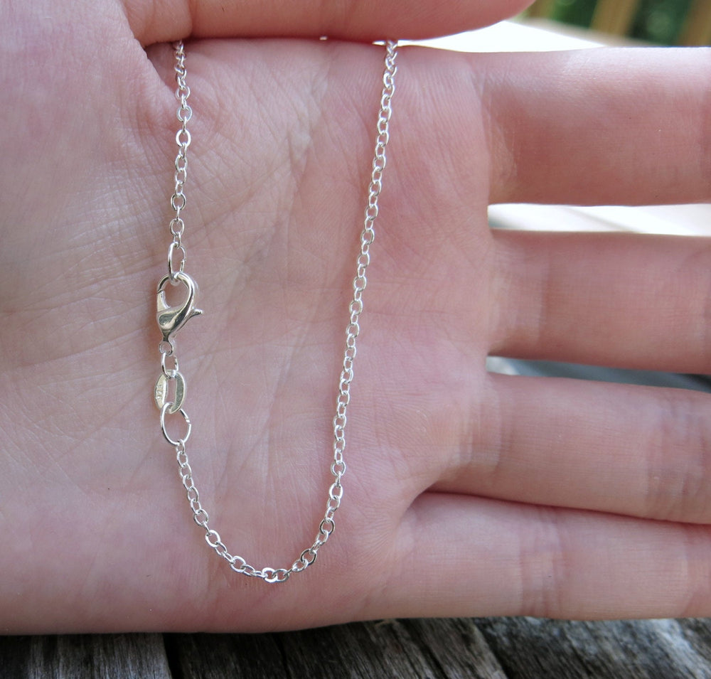 20" - 925 Sterling Silver Filled Necklace Chain - Dainty Fine - 20" - 20 Inch - Lobster Claw Clasp - .925 Stamped - Cable Chain (ONLINE ORDER ONLY)