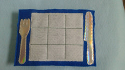 Pancake breakfast tic tac toe Party Favor - pancake slumber party - Board and Pieces -  Classic Game - Quiet Toy (ONLINE ORDER ONLY)