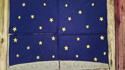 Outer Space - Playset - Sun -  space shuttle - planets, felt board - Quiet toy - Learning - Educational Toy - galaxy- stars - solar system (ONLINE ORDER ONLY)