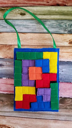 Build Your Own Block Puzzle Board Quiet Activity Bag - Quiet Book Page - Fun Activity Bag - Learning - Educational - busy bag - classroom (ONLINE ORDER ONLY)
