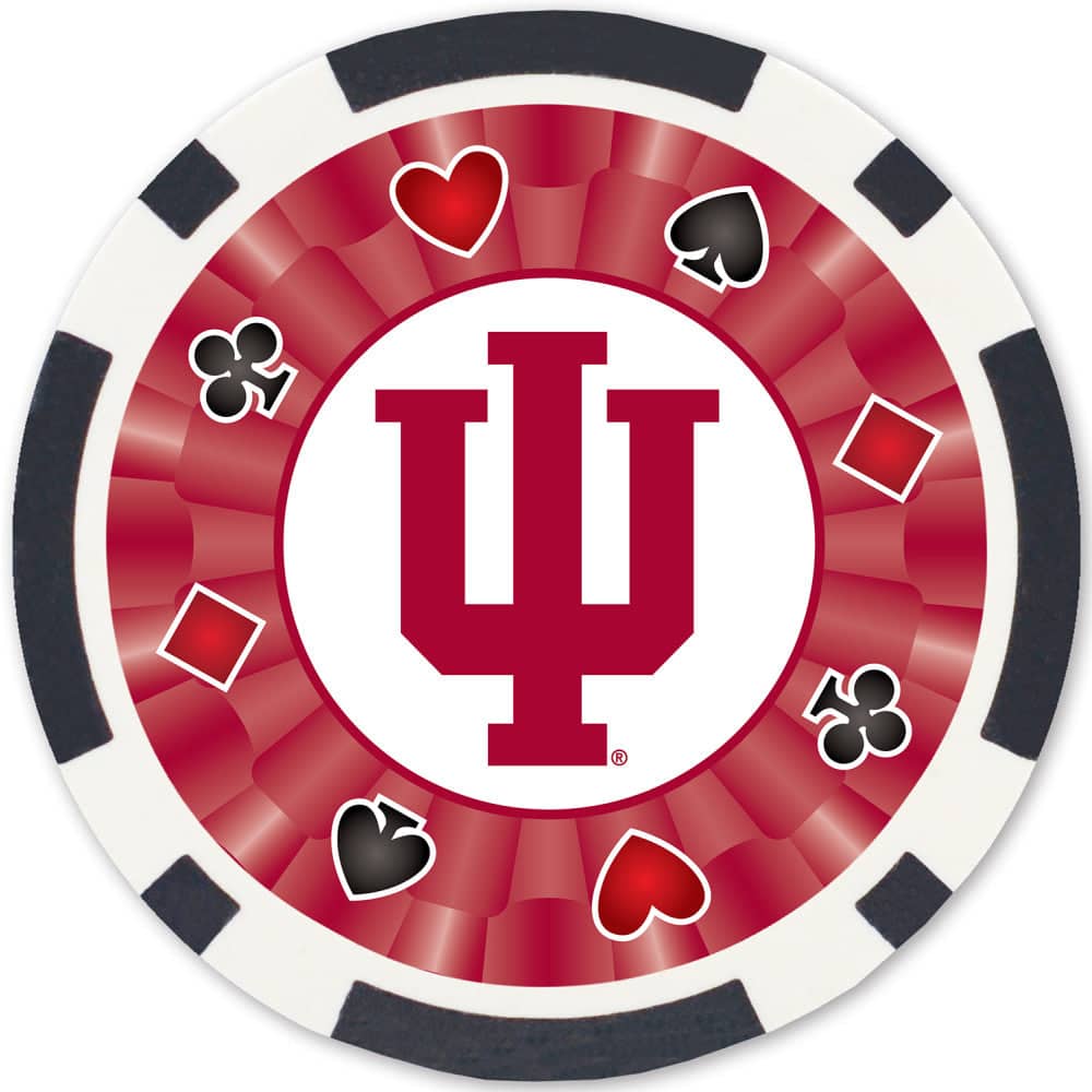 Indiana Hoosiers 100 Piece Poker Chips