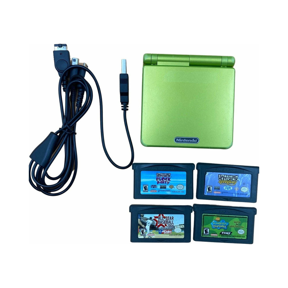 Lime Green Gameboy Advance SP (Game Bundle) (Online Order Only)