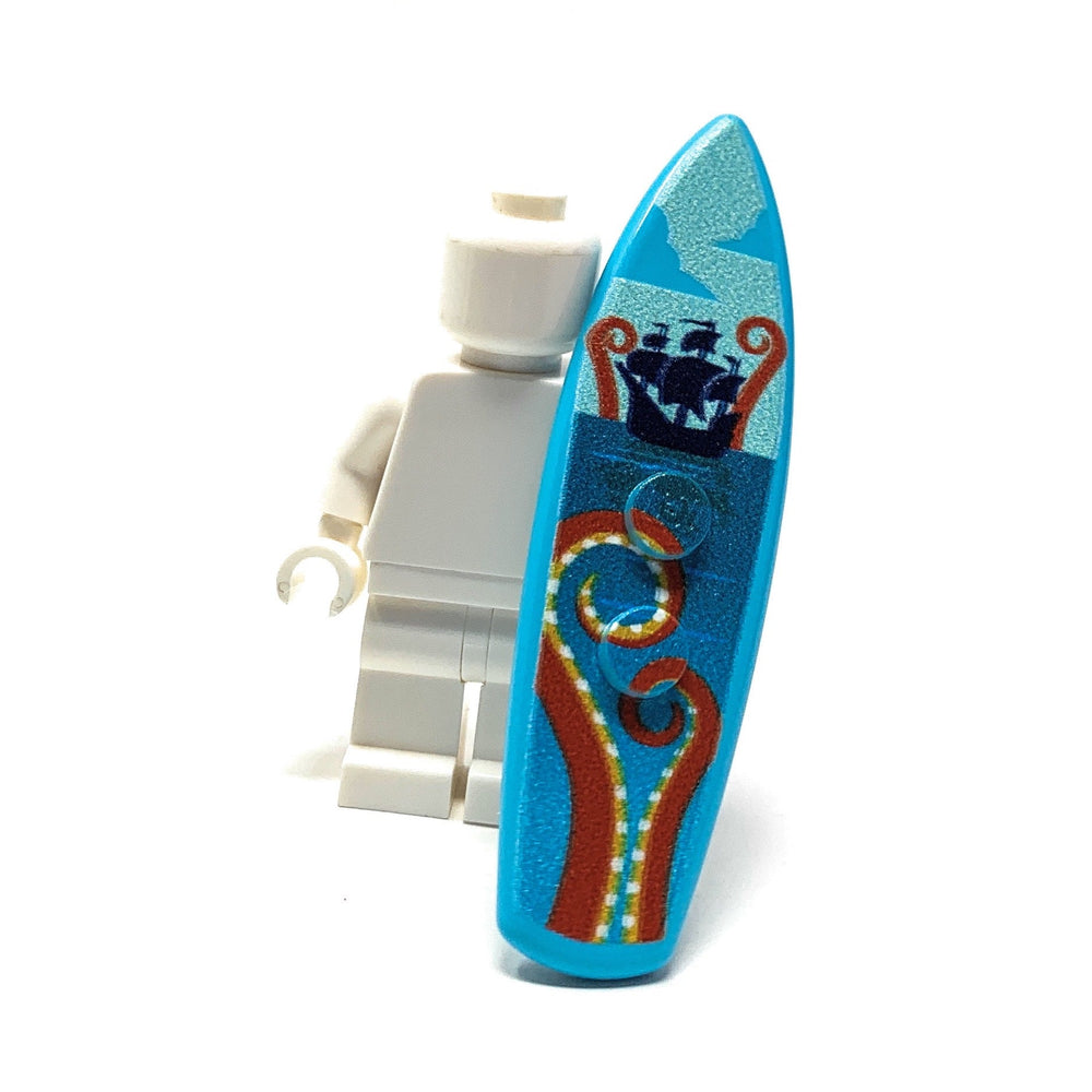 B3 Customs® Printed Kraken Surfboard made from LEGO® bricks (Online Order Only)