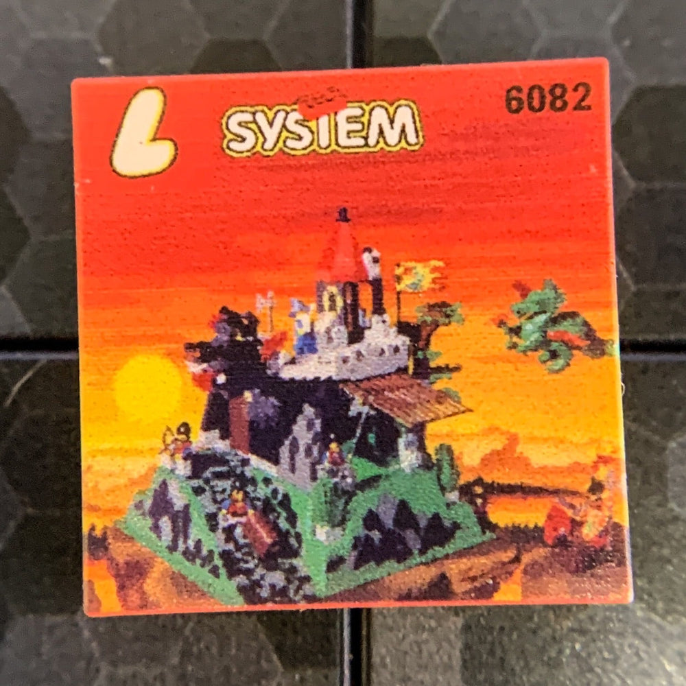 Fire Breathing Fortress, Dragon Masters Set 6082- Custom Printed 2x2 Tile (Online Order Only)