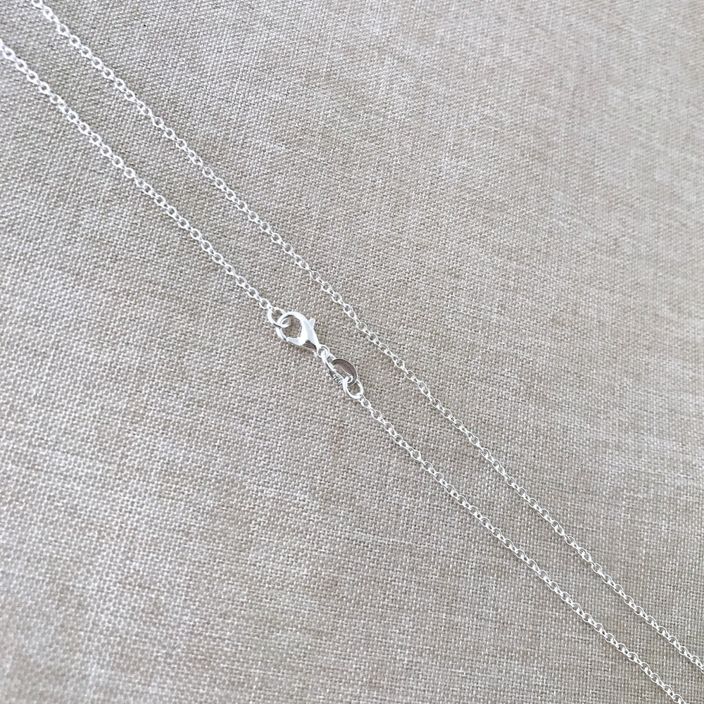 20" - 925 Sterling Silver Filled Necklace Chain - Dainty Fine - 20" - 20 Inch - Lobster Claw Clasp - .925 Stamped - Cable Chain (ONLINE ORDER ONLY)