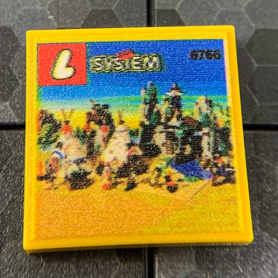 Rapid River Village Western Set 6766 - Custom Printed 2x2 Tile (Online Order Only)