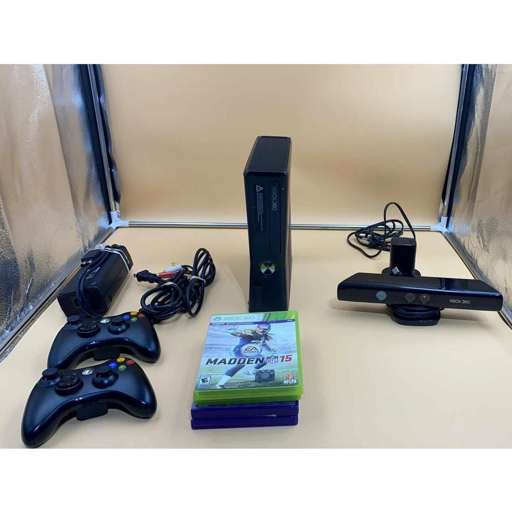 Xbox 360 S Console 4GB Kinect Bundle w/ 4 Games (Online Order Only)