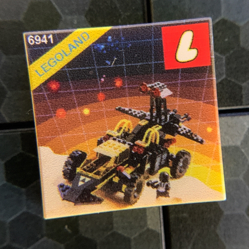 Battrax Blacktron Set 6941 - Custom Printed 2x2 Tile (Online Order Only)