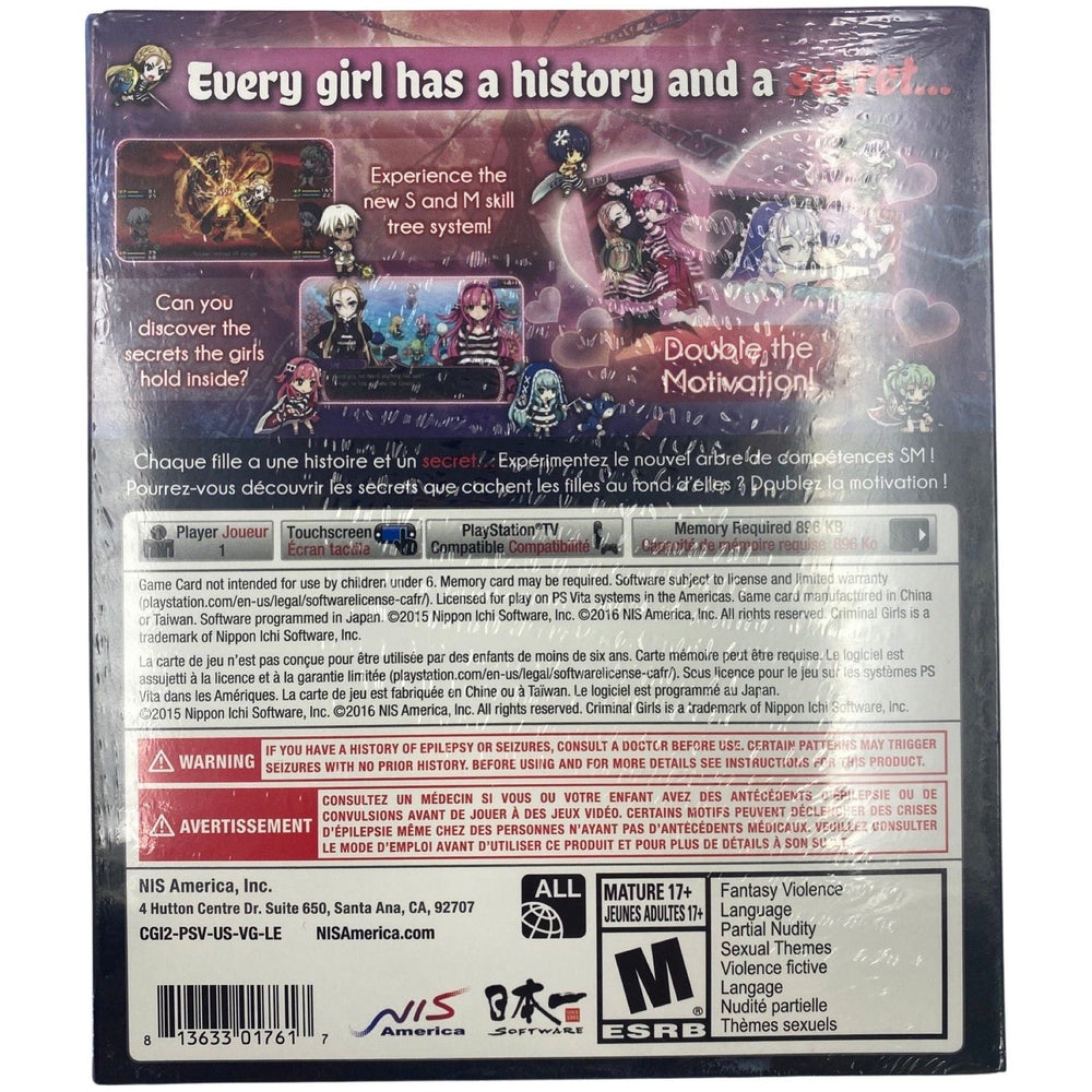 Criminal Girls 2: Party Favors [Limited Edition] - PlayStation Vita (Online Order Only)