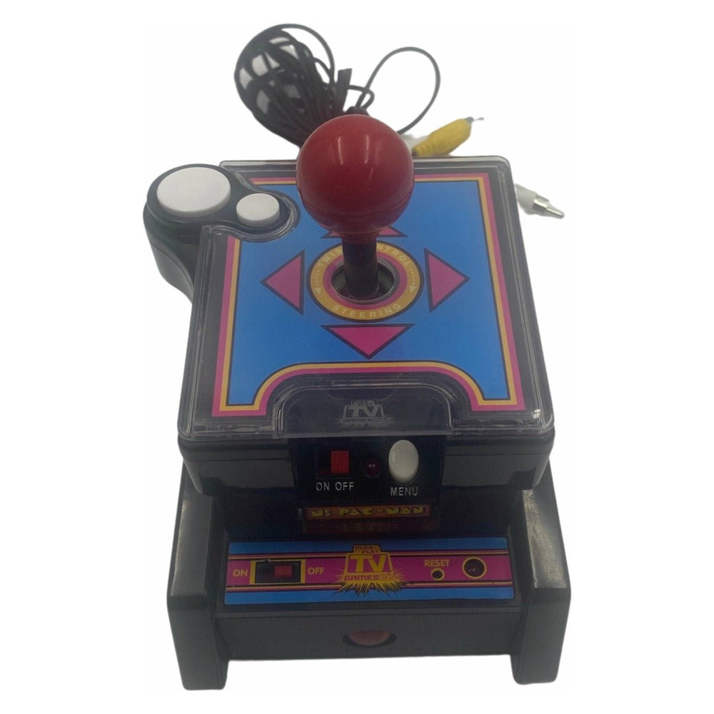 Ms. Pac-Man Plug N Play TV Game by Jakks Pacific Featuring 7 Namco Classics (Online Order Only)