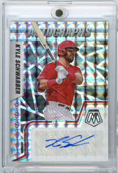 2022 Panini Mosaic Silver Prizm Kyle Schwarber #AM-KS Auto Philadelphia Phillies Baseball Card (ONLINE ORDER ONLY)