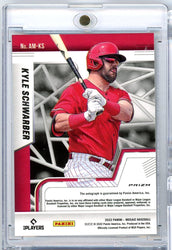 2022 Panini Mosaic Silver Prizm Kyle Schwarber #AM-KS Auto Philadelphia Phillies Baseball Card (ONLINE ORDER ONLY)