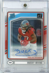 2024 Panini Clearly Donruss Bucky Irving #86 Autograph Rookie RC Football Card (ONLINE ORDER ONLY)