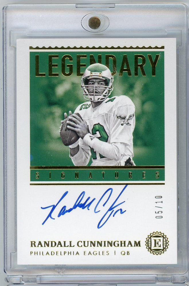 2020 Panini Encased Legendary Signatures Randall Cunningham #LSRC Auto /10 Football Card (ONLINE ORDER ONLY)