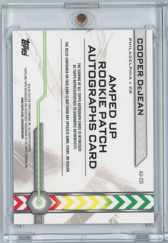 2024 Topps Resurgence Amped Up Green Cooper DeJean #AU-CD 01/15 RPA Auto Rookie RC Football Card (ONLINE ORDER ONLY)