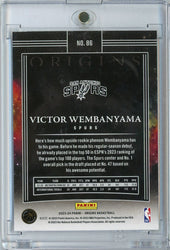 2023 Panini Origins Victor Wembanyama #86 Tessellated Case Hit SSP Rookie RC Basketball Card