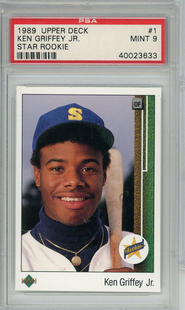 Graded 1989 Upper Deck Ken Griffey Jr #MARINERS Star Rookie Rookie RC Baseball Card PSA 9 Mint (ONLINE ORDER ONLY)