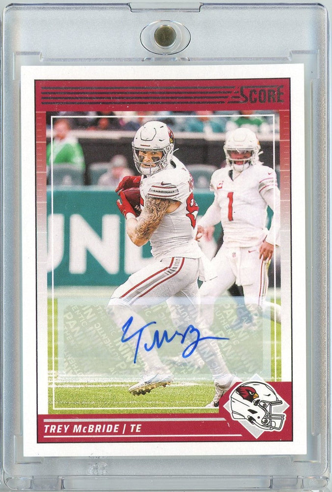 2024 Panini Score Trey McBride #3 Autographed Auto Football Card