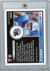 2024 Panini Zenith Terrion Arnold #190 2 Minute Drill Green Autograph Rookie RC Football Card