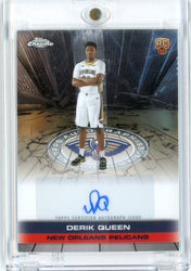 2024 Topps Chrome Derik Queen #TAIRDQ New Orleans Pelicans Auto Rookie RC Basketball Card (ONLINE ORDER ONLY)