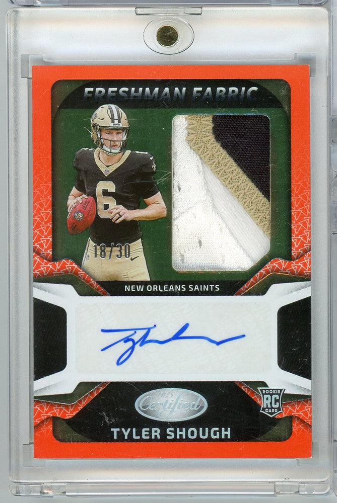 2025 Panini Certified Tyler Shough #FBCTSH /30 RPA Auto Rookie RC Football Card (ONLINE ORDER ONLY)