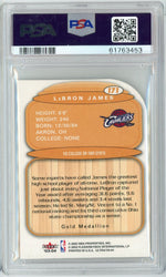 Graded 2003 Fleer Ultra LeBron James #171 Gold Medallion Rookie RC Basketball Card PSA 8 NM-MT
