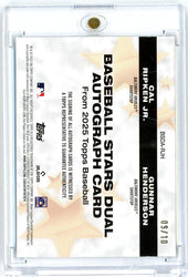 2025 Topps Cal Ripken Jr Gunnar Henderson #BSDARJH /10 Baseball Stars Dual Auto Baltimore Orioles Baseball Card
