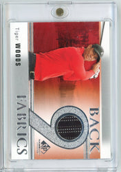 2021 Upper Deck SP Game Used Back 9 Fabrics Tiger Woods #B9TW Event Worn Relic Golf Card
