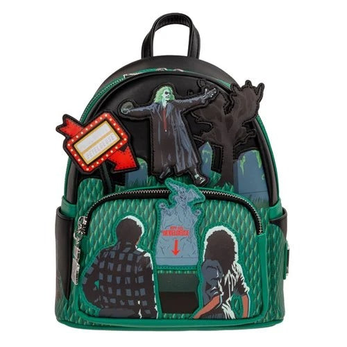 Loungefly Beetlejuice Graveyard Glow-in-the-Dark Mini-Backpack - Entertainment Earth Exclusive (ONLINE ORDER ONLY)