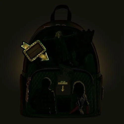 Loungefly Beetlejuice Graveyard Glow-in-the-Dark Mini-Backpack - Entertainment Earth Exclusive (ONLINE ORDER ONLY)